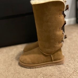 Tall ugg boots with bows